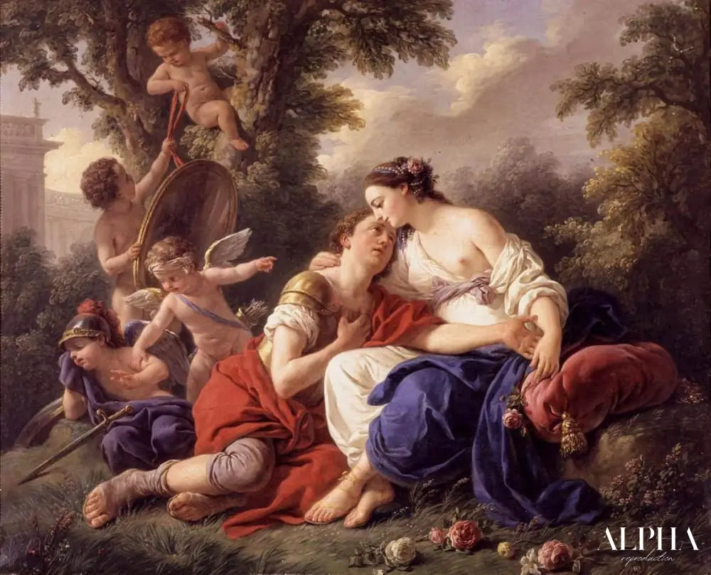 Rinaldo et Armida - Louis Jean François Lagrenée - Reproductions de tableaux et peintures haut de gamme