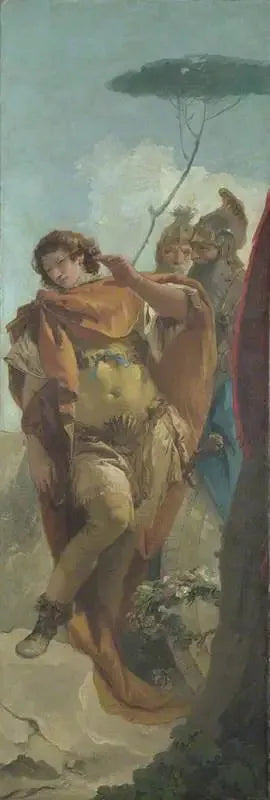 Rinaldo se transforma na Vergonha do Escudo Mágico - Giovanni Battista Tiepolo