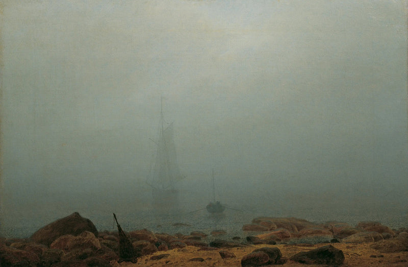 Costa na névoa - Caspar David Friedrich