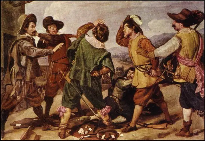 Confronto de soldados em frente à embaixada da Espanha - Diego Velázquez
