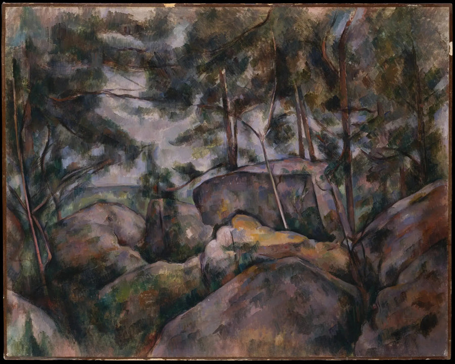 Rochas em Fontainebleau - Paul Cézanne