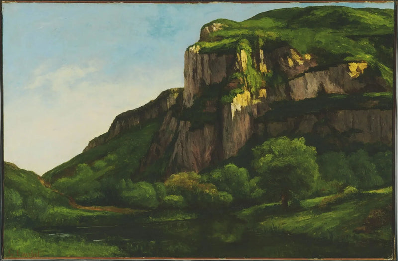 Rochedos em Mouthier - Gustave Courbet