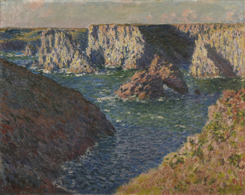 As Rochas da Bela Ilha, a Costa Selvagem W1100 - Claude Monet