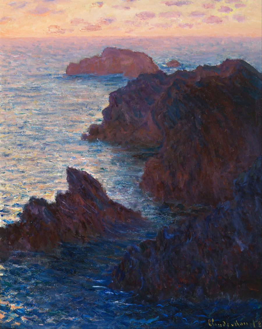 Roches na Belle-Île, Port-Domois - Claude Monet