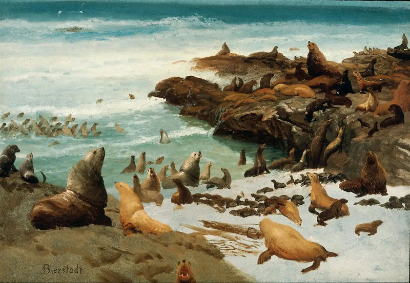 Rocher dos focas, Faralhões - Albert Bierstadt