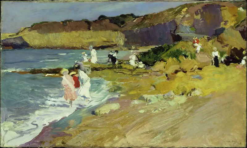 Rochas do farol, Biarritz - Joaquín Sorolla