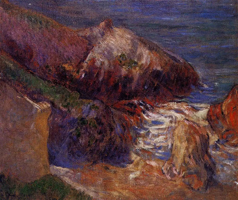 Rochas na costa - Paul Gauguin