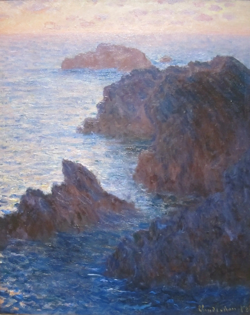 Roches na Belle-Île, Port-Domois - Claude Monet