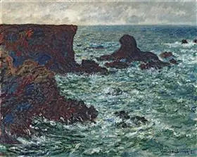 Roches à Port-Coton, le Lion Rock, Belle Île - Claude Monet