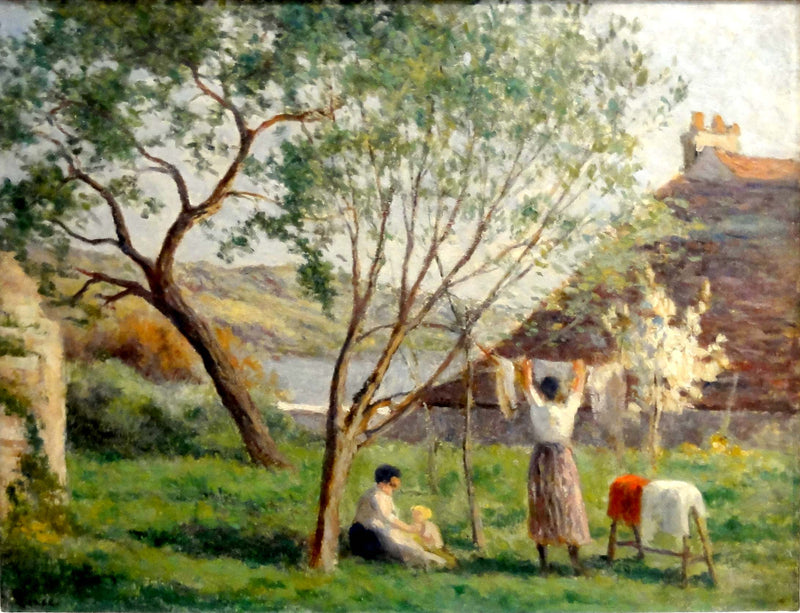 Rolleboise, o jardim da primavera - Maximilien Luce