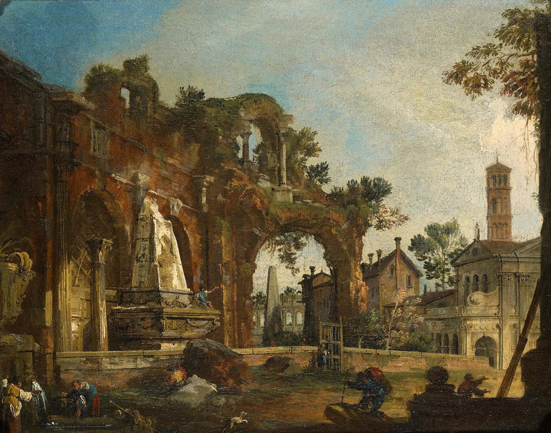 Roma: Capricho com ruínas baseado no Fórum - Canaletto