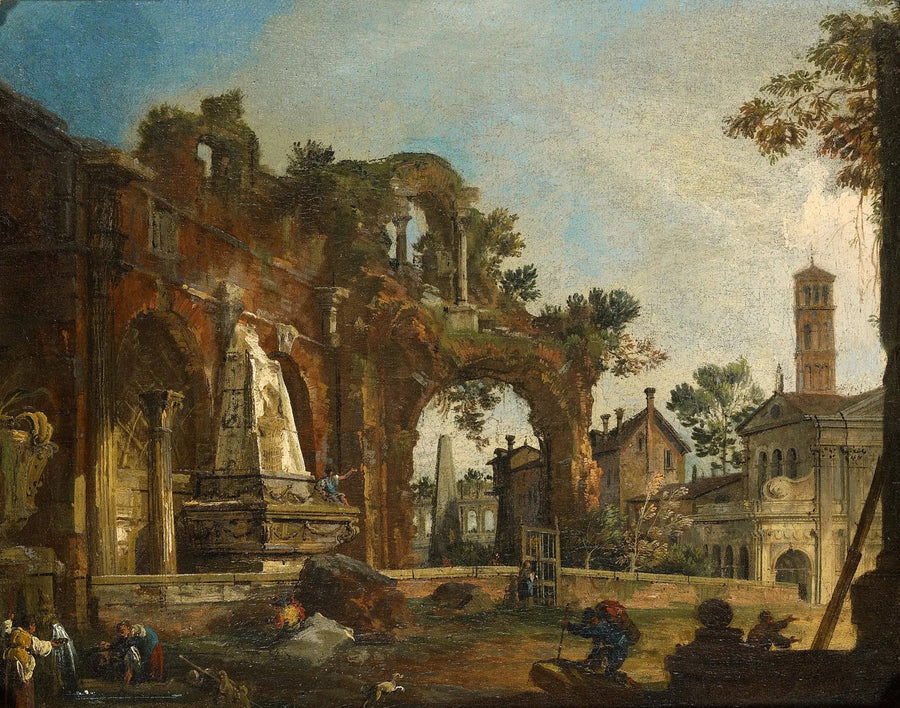 Roma: Capricho com ruínas baseado no Fórum - Canaletto