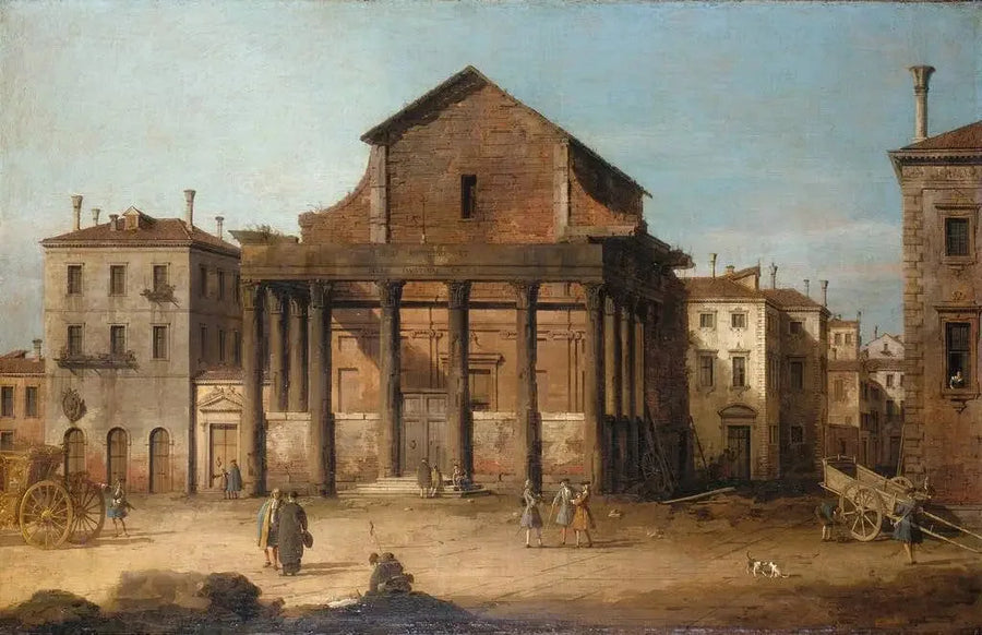 Roma: o Templo de Antonino e Faustina - Canaletto