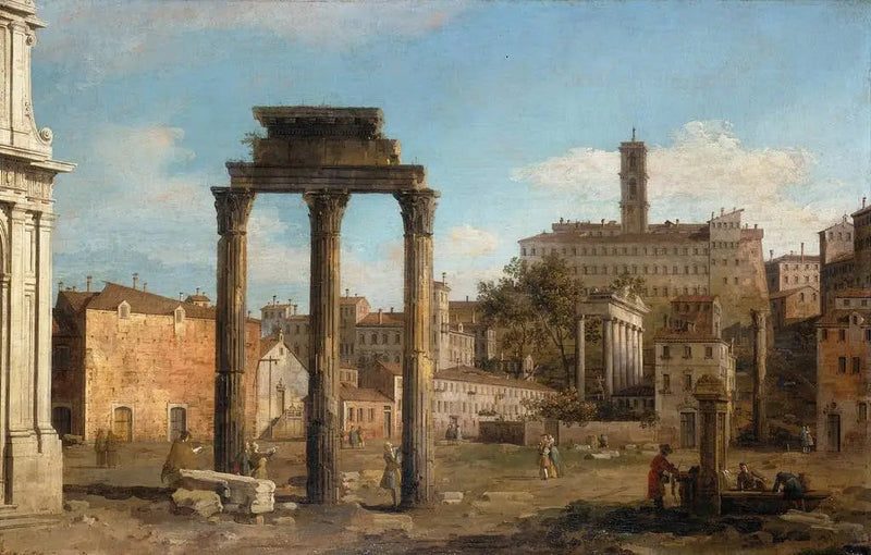 Roma: Ruínas do Fórum, próximo ao Capitólio - Canaletto