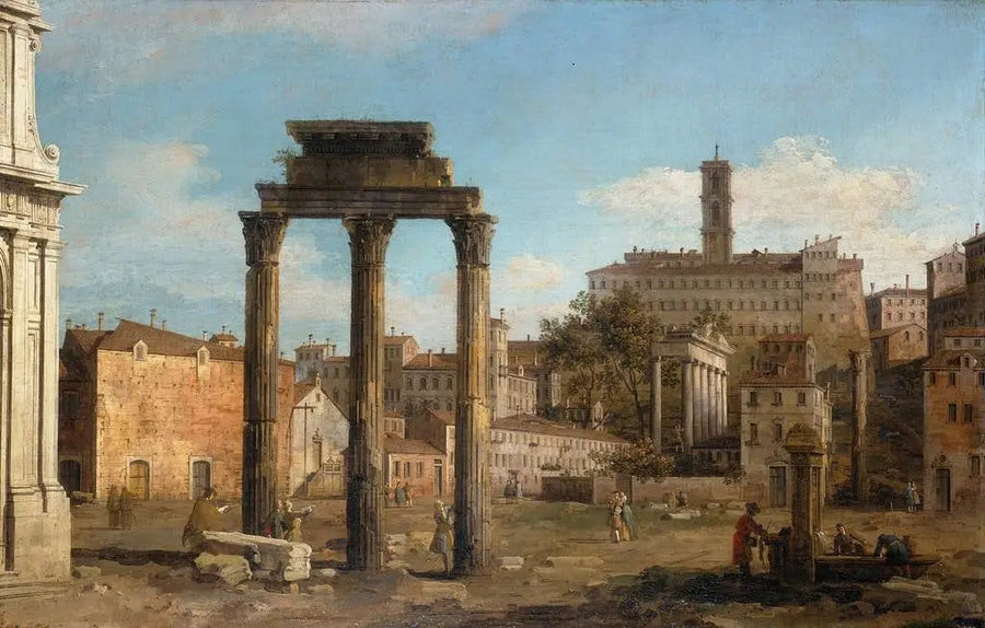 Roma: Ruínas do Fórum, próximo ao Capitólio - Canaletto