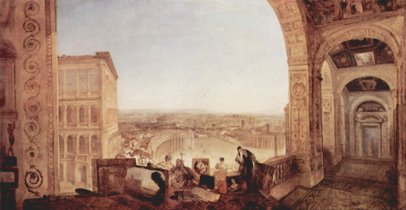 Roma vista do Vaticano - J. M. W. Turner