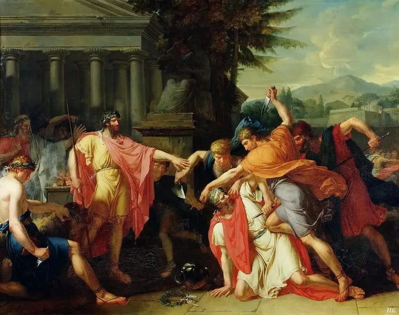 Romulus mandando matar Tácio - Anne-Louis Girodet