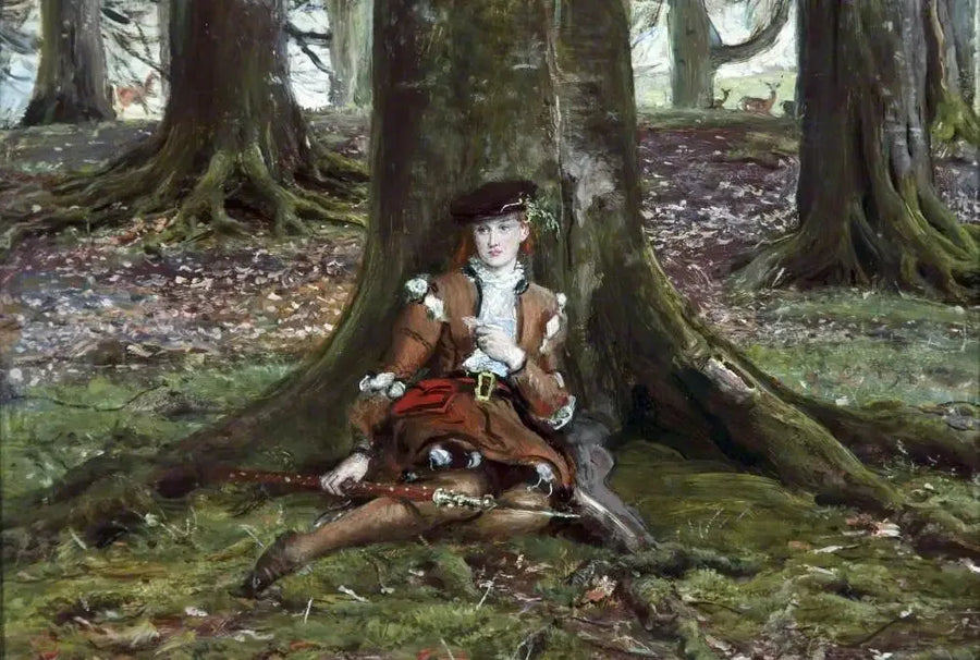 Rosalind na floresta - John Everett Millais