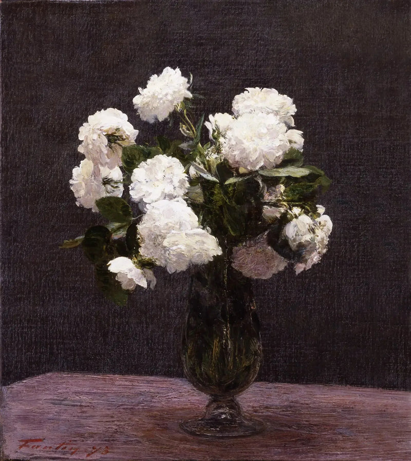 Rosás brancas - Henri Fantin-Latour