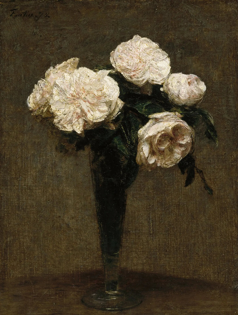 Rosas em um vaso - Henri Fantin-Latour