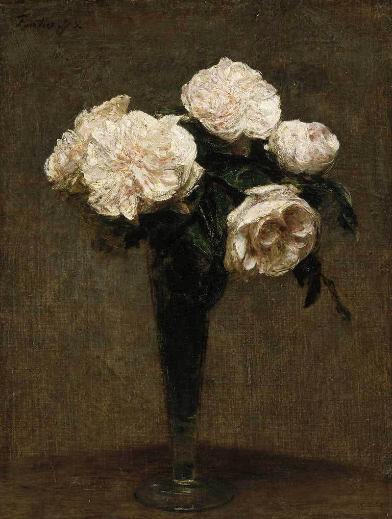 Rosas em um vaso - Henri Fantin-Latour