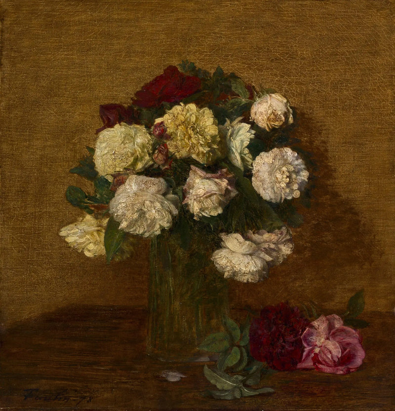 Rosas em um vaso - Henri Fantin-Latour