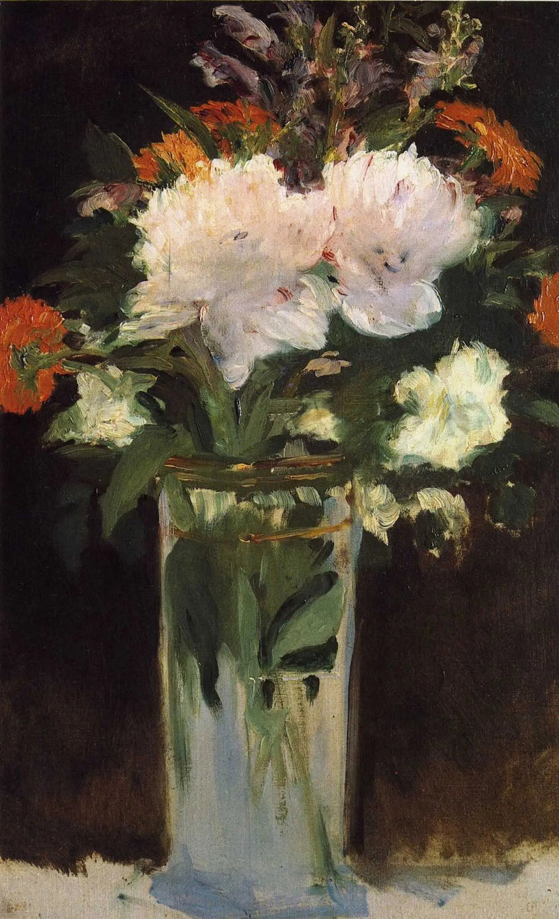 Rosas e lilases - Édouard Manet