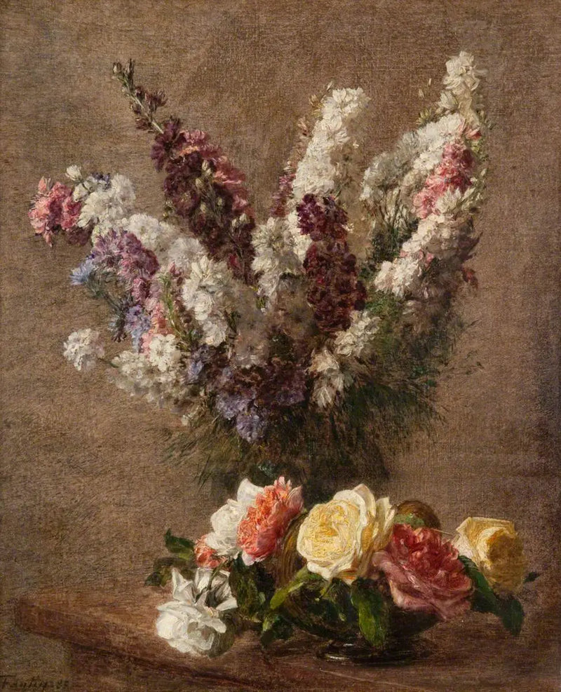 Rosas e Lírios-do-vale - Henri Fantin-Latour