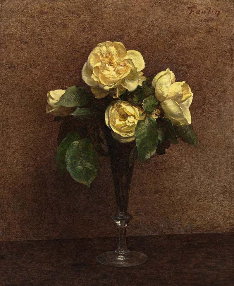 Rosas amarelas, Maréchal Niel - Henri Fantin-Latour