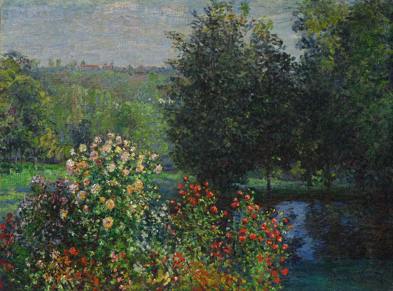 Os Roseiras no Jardim Montgeron W417 - Claude Monet
