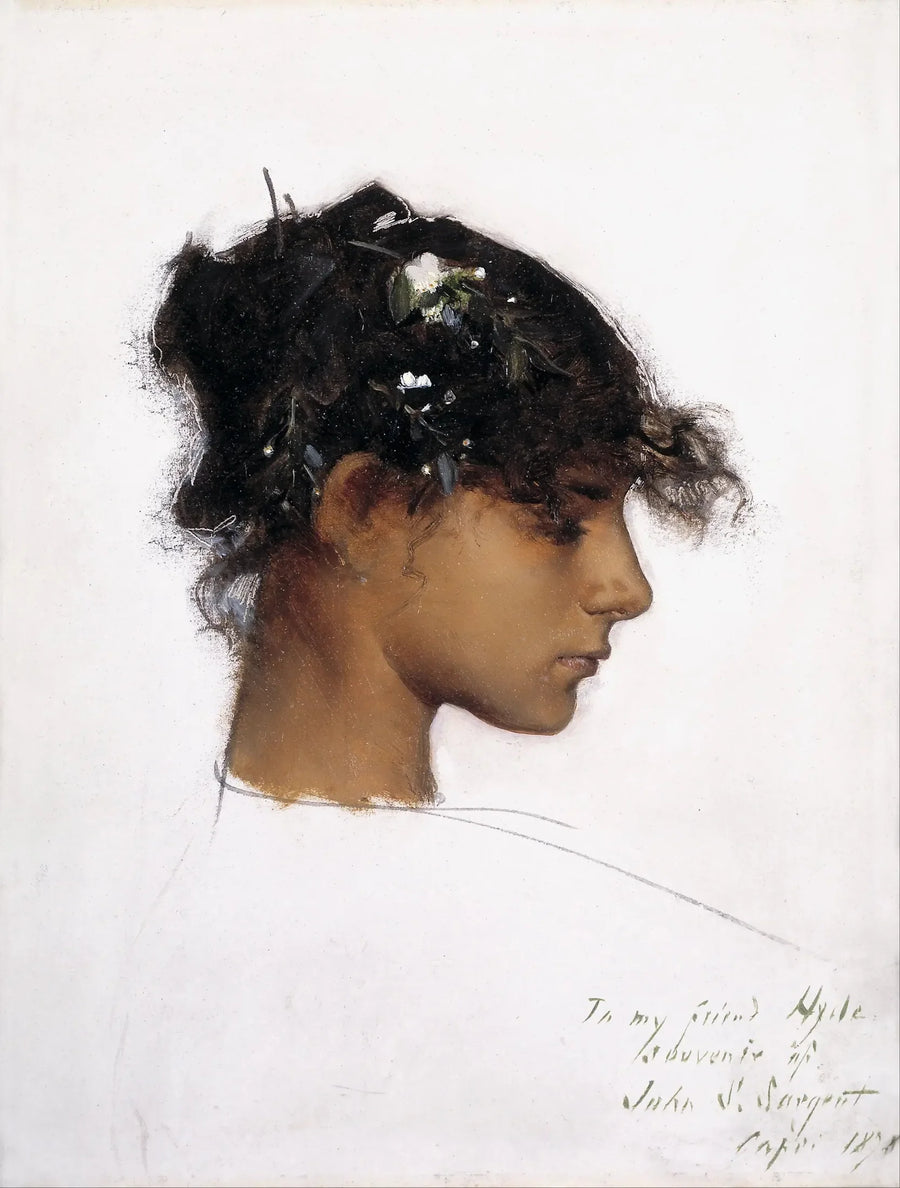 Rosina Ferrara, Cabeça de uma menina de Capri - John Singer Sargent