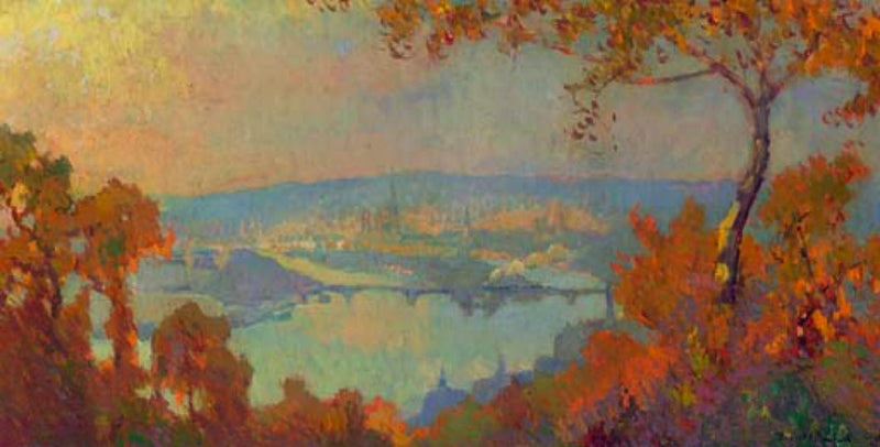 Rouen, vista do Sena - Robert Antoine Pinchon