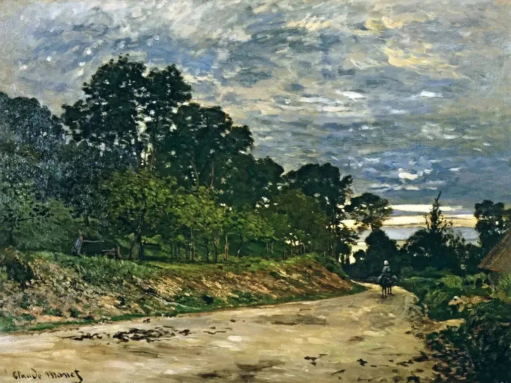 La Route devant la ferme Saint-Siméon W24 par Claude Monet, 1864