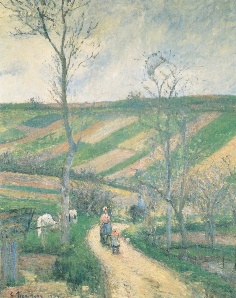 Rota do Fundo do Hermitage, Pontoise - Camille Pissarro