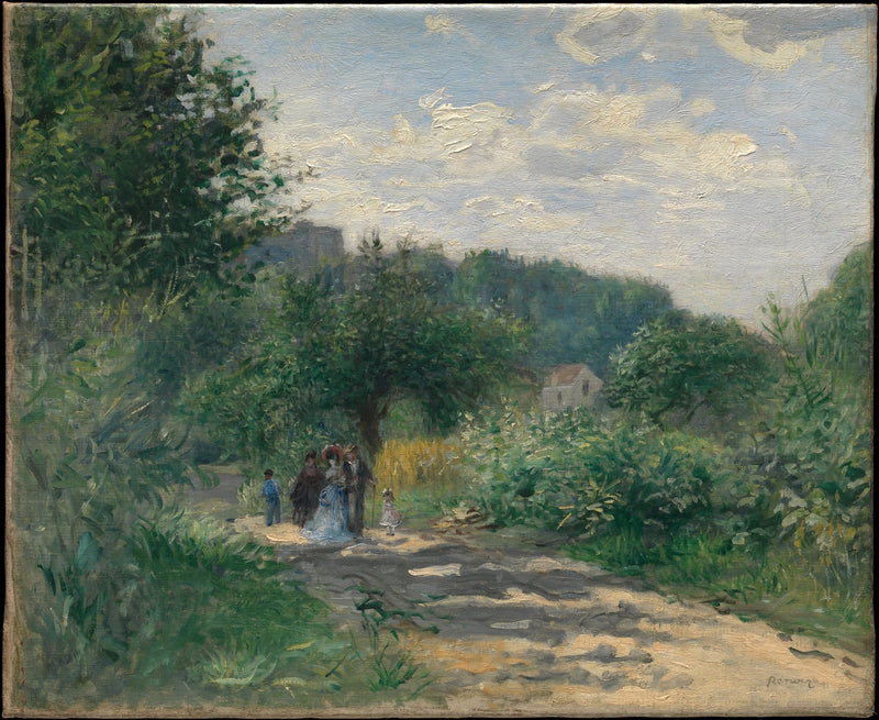 Uma estrada em Louveciennes - Pierre-Auguste Renoir