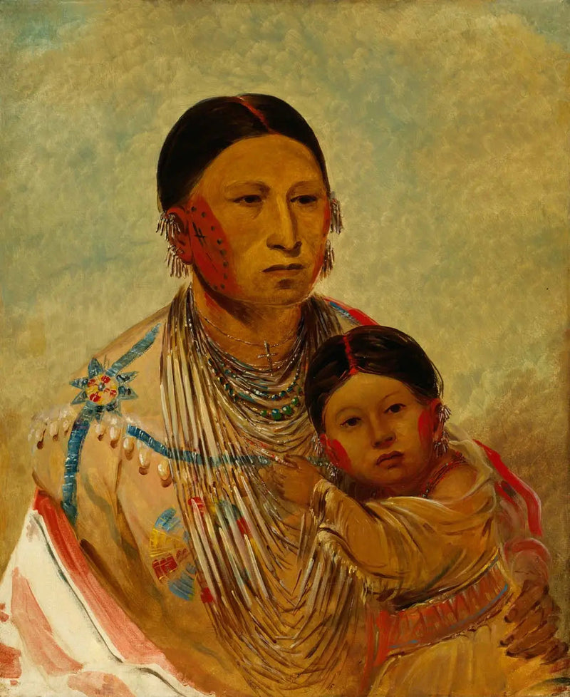 Ru-ton-ye-wee-ma, Pombo Pomba, Mulher de Nuvem Branca - George Catlin