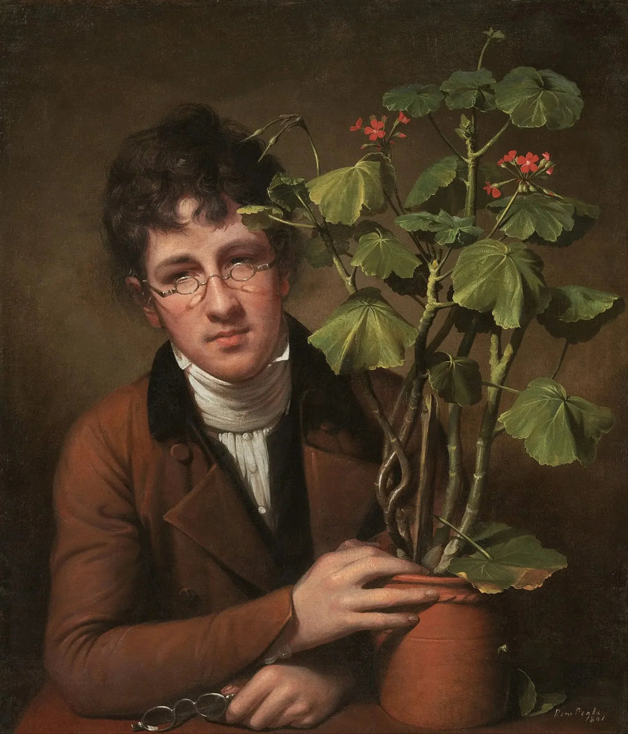 Rubens Peale com um gerânio - Rembrandt Peale