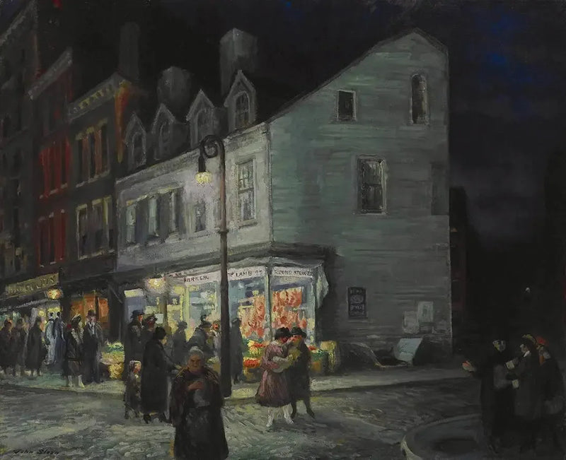 Rua Bleecker, sábado à noite - John Sloan