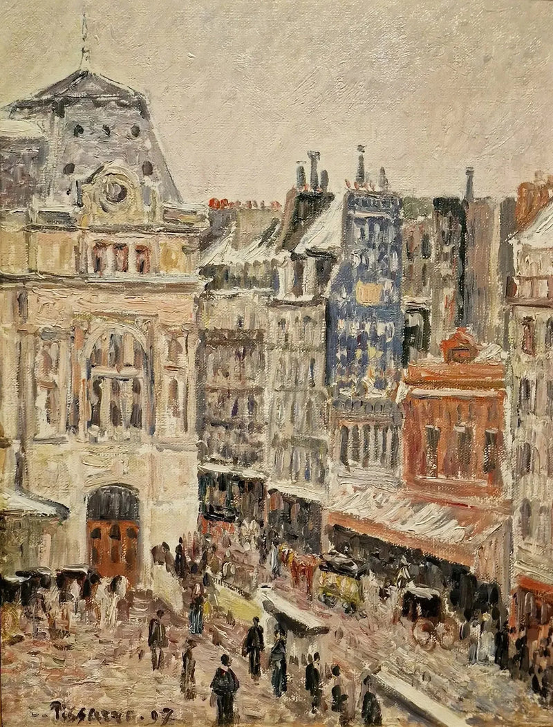 Rua de Amsterdã e Estação Saint-Lazare - Camille Pissarro