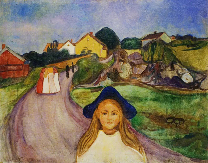 rua de Åsgårdstrand - Edvard Munch