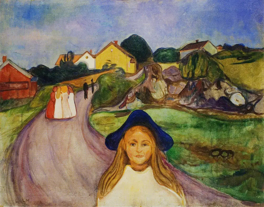 rua de Åsgårdstrand - Edvard Munch