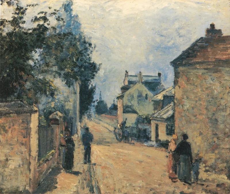 Rua da Hermitage, Pontoise - Camille Pissarro