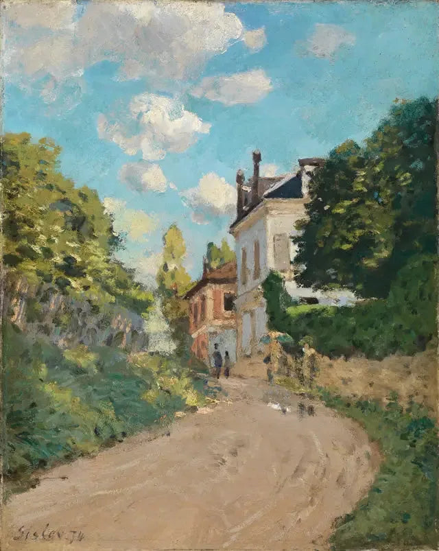 Rua de Montbuisson em Louveciennes - Alfred Sisley