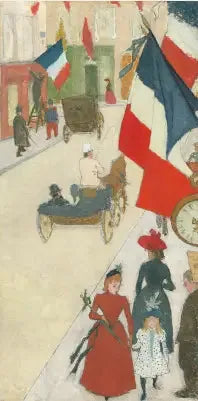 Rua de Parme em Paris, 14 de julho - Pierre Bonnard