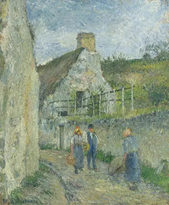 Rua de Roches ao Valhrmeil, Auvers sur Oise - Camille Pissarro