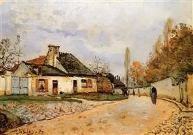 Rua de Voisins, Louveciennes - Alfred Sisley