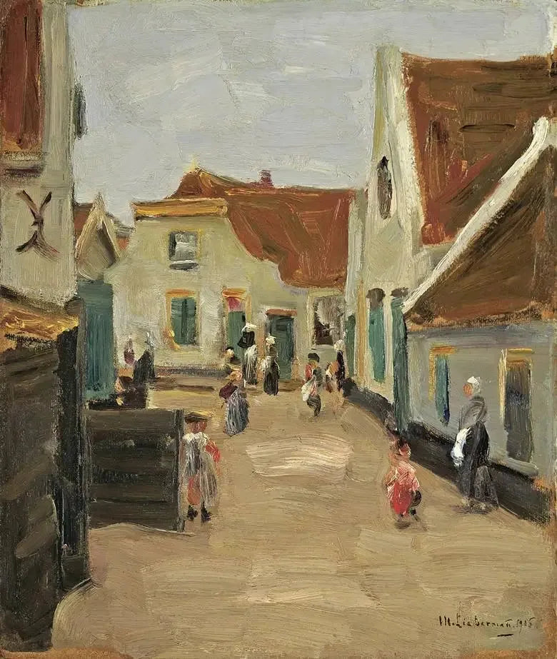 Rua da Vila em Noordwijk - Max Liebermann