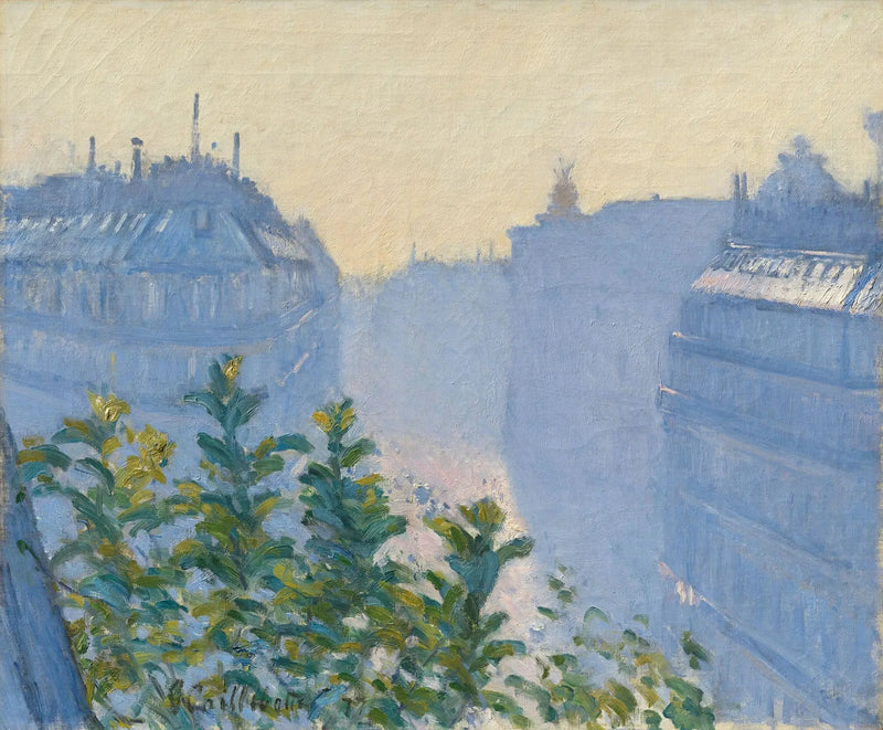 Rua Halévy, vista de uma varanda - Gustave Caillebotte