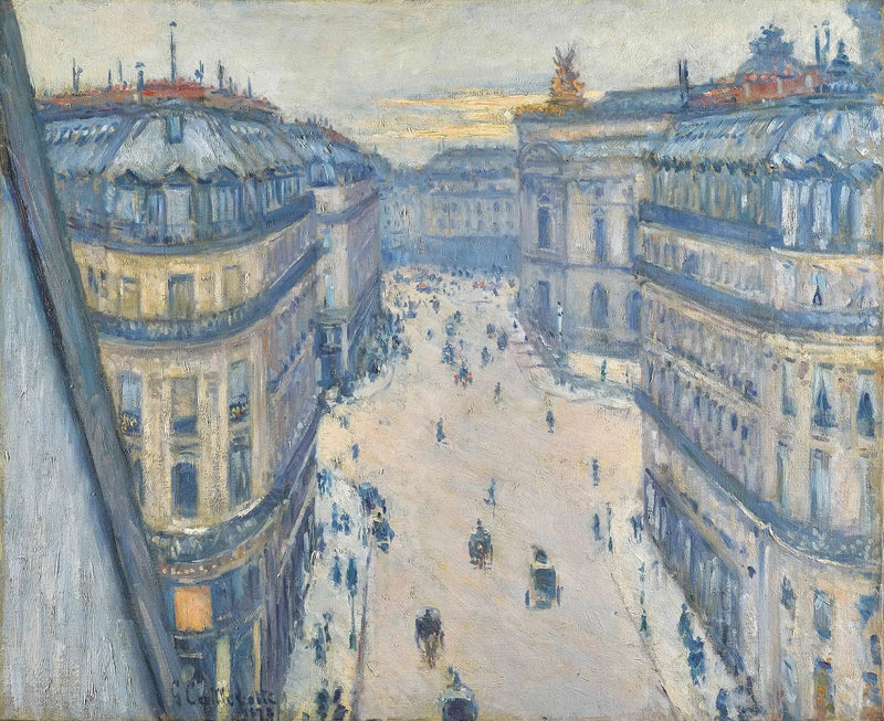 Rua Halévy, vista do sexto andar - Gustave Caillebotte