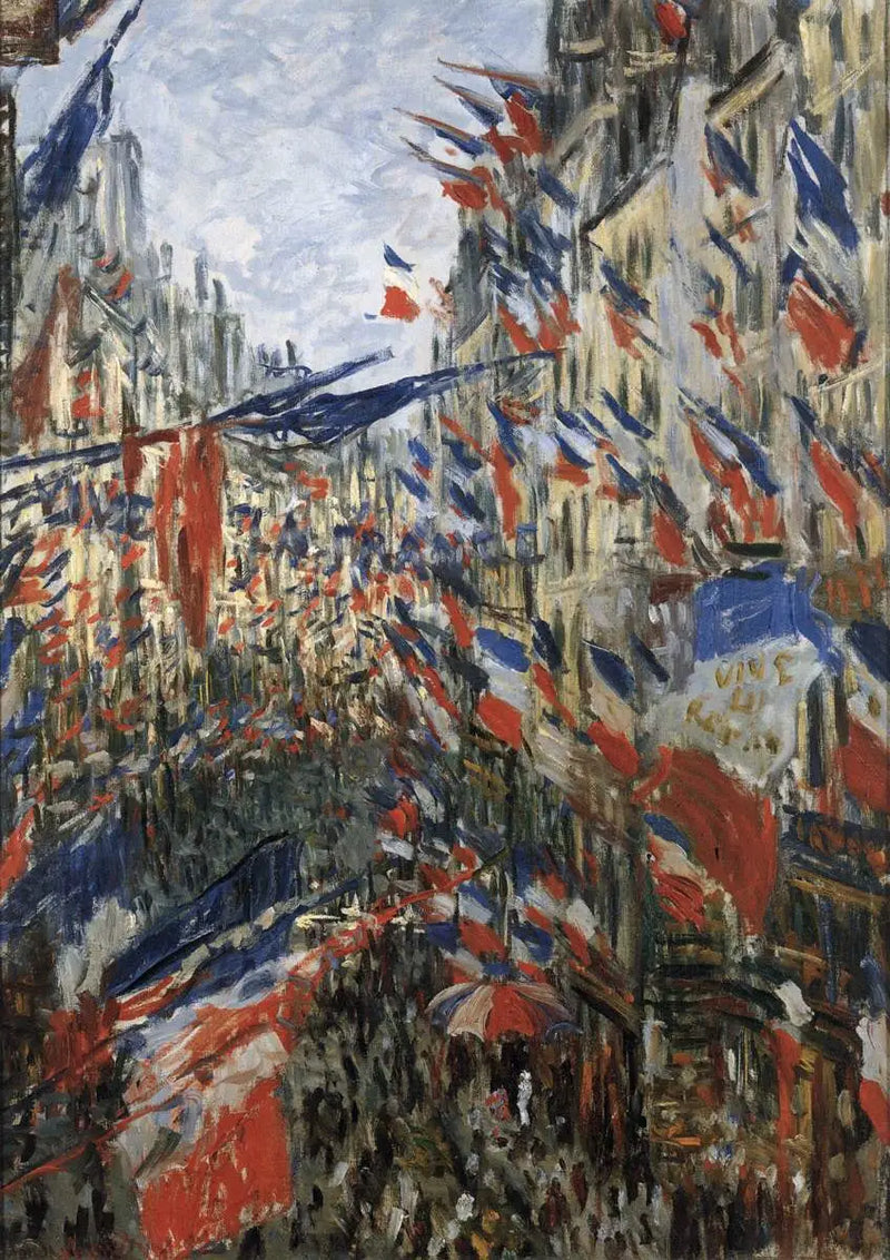 Rue Saint Denis, festa de 30 de junho de 1878 - Claude Monet